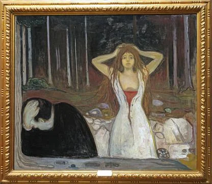 Ashes by Edvard Munch Stock Photos