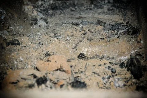 Ashes on the ground Stock Photos