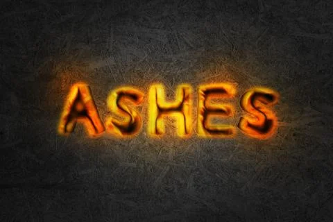 Ashes Pyrography 스톡 일러스트