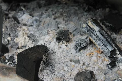 Ashes  from stove Stock Photos