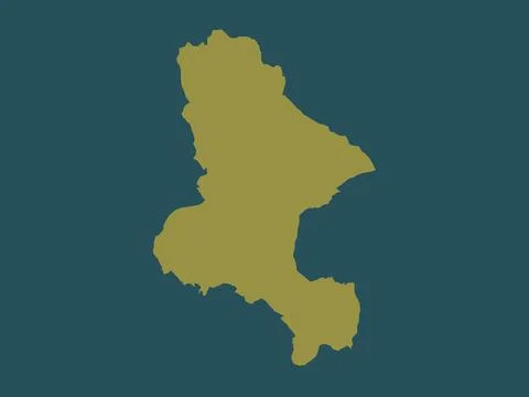 Ashfield, England - Great Britain. Solid color shape 库存插图