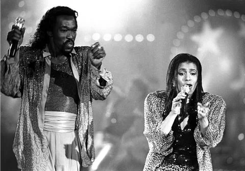Ashford and Simpson on Solid Gold in 1983 Credit: Ron Wolfson / MediaPunch Stock-Fotos