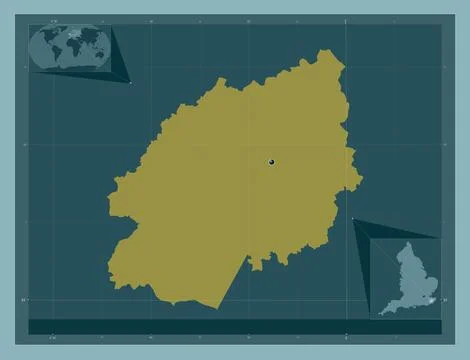 Ashford, England - Great Britain. Solid color shape Stock Illustration
