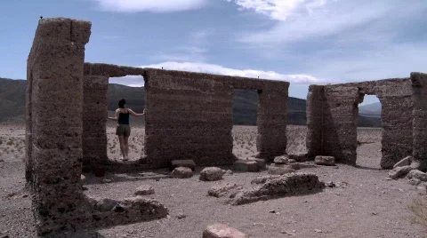 Ashford Mill, in Death Valley Stock Footage 373810