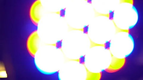 Ashing colored led lights. Stock Footage 111364309