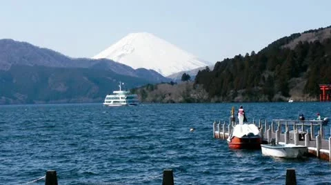 Ashinoko,Hakone Video stock 10874739