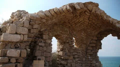 Ashkelon antiquities 2 Stock Footage 10440454