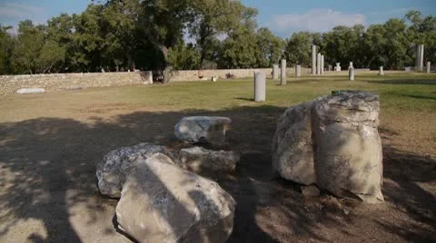 Ashkelon antiquities P2 Stock Footage 10572921