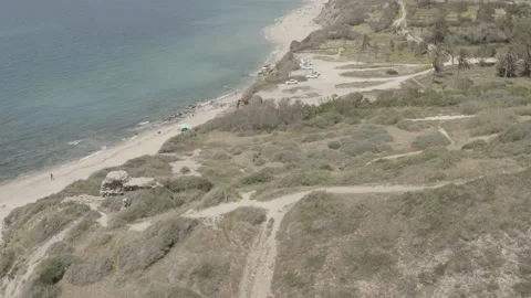 Ashkelon beach Stock Footage 143465863