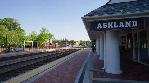 Ashland Virginia Train Station Stock Footage 335844980