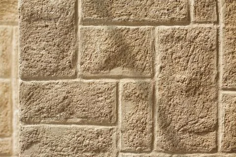 Ashlar wall with brickwork pattern Stock-Fotos