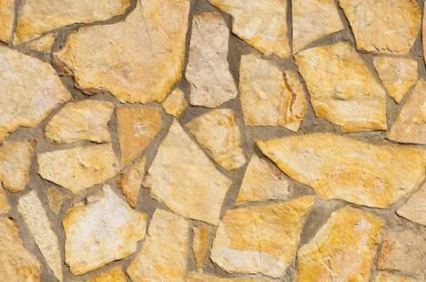 Ashlar work on wall, random ashlar-work Stock-Fotos