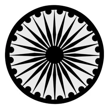 Ashoka Chakra Stock Illustration