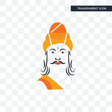 Ashoka vector icon isolated on transparent background, ashoka logo design Stock Illustration