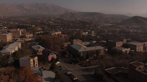 Ashtarak city by drone 16 Stock-Footage 337578467
