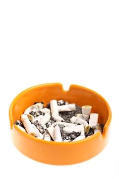 Ashtray and cigarettes Stock Photos