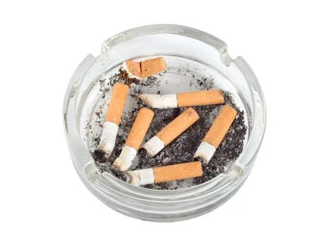 Ashtray isolated (path) Stock Photos