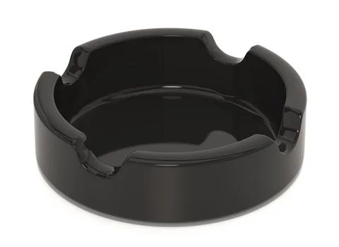 Ashtray isolated on white background. 3D illustration Stock Illustration