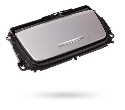 An ashtray from panel from the inside of car separately on a white isolated.. Stock Photos