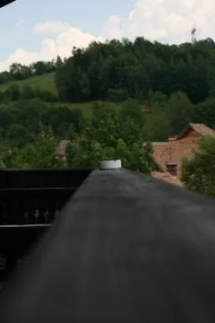 Ashtray On The Railing Stock Photos