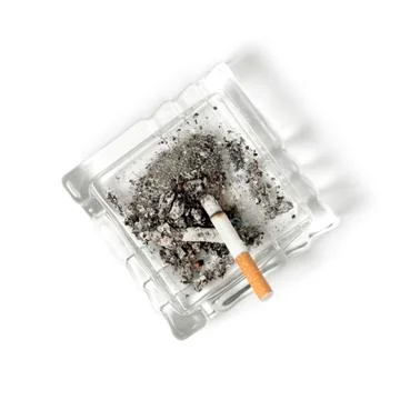 Ashtray on White Background Stock Photos