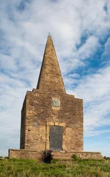 Ashurst Beacon Ashurst's Beacon tower on Ashurst Hill Dalton Lancashire Stock Photos