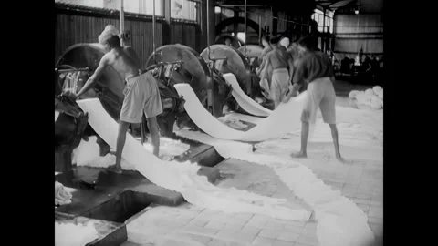 ASIA - 1944 - Forced laborers working for imperial Japan across Asia may not be Stock Footage 340575726