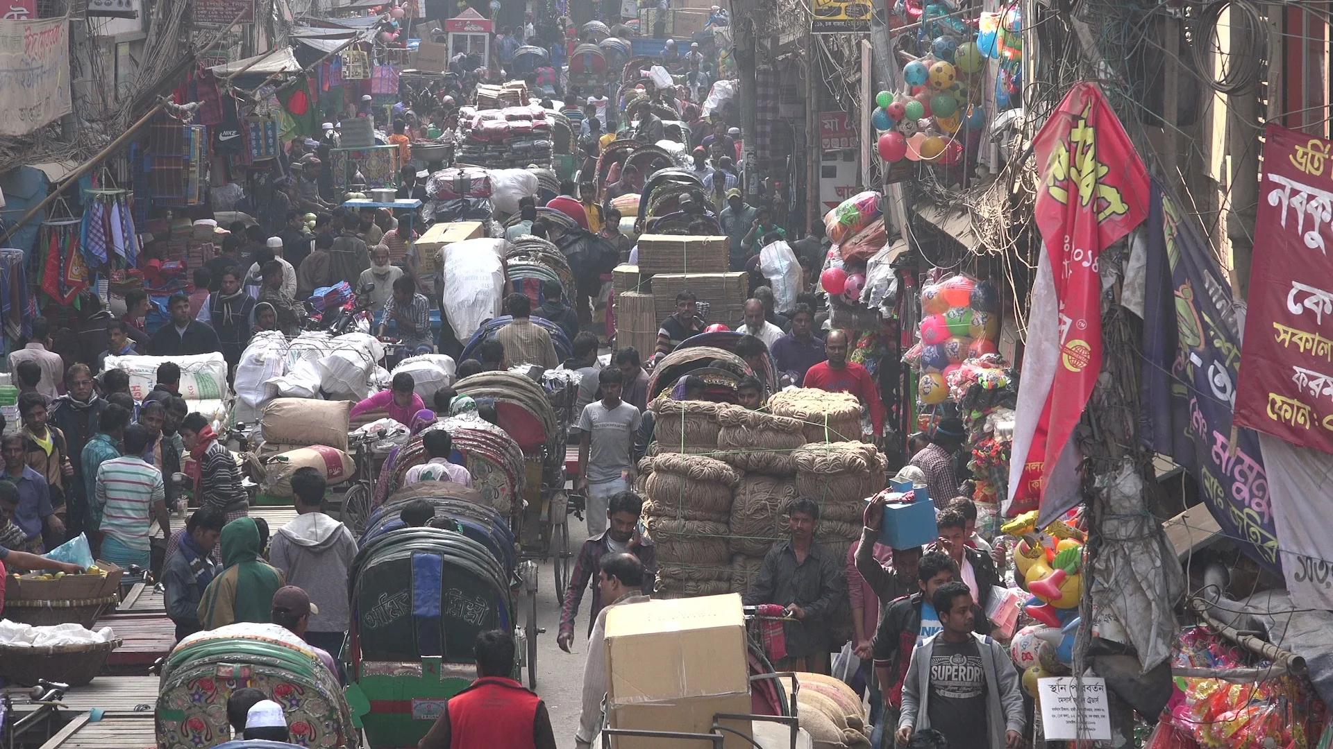 Crowded Street Scene