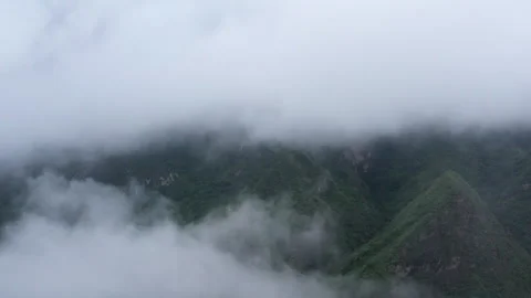 Asia Clouds Mountains Stock Footage 254568822