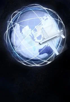 Asia earth globe view from cosmic space illustration イラスト素材