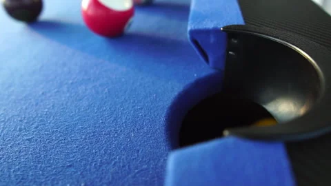 Asia guy playing pool in a pool club Stock Footage 287104170