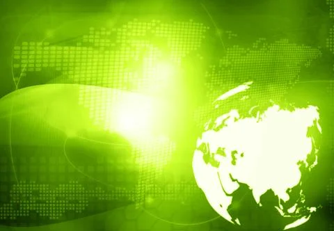 Asia map technology style Stock Illustration