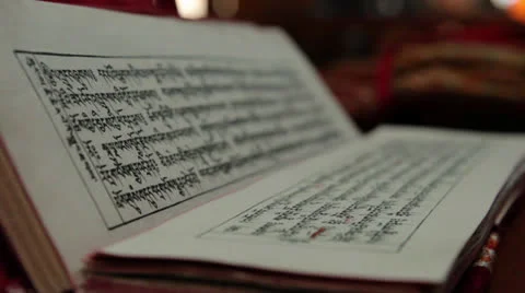 Asia religion book. Stock Footage 24952070