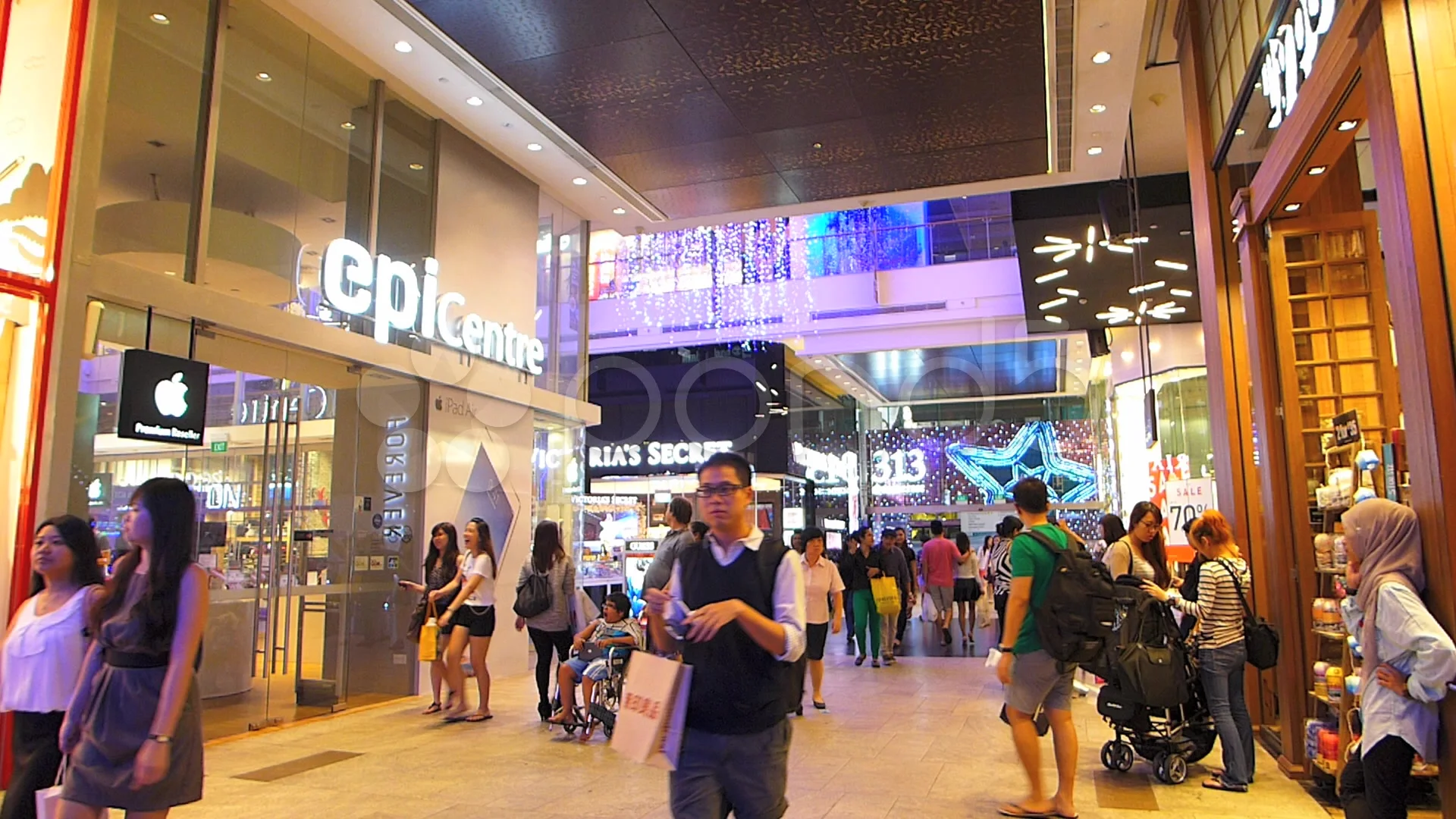Asia Singapore Orchard Road Christmas 31, Stock Video