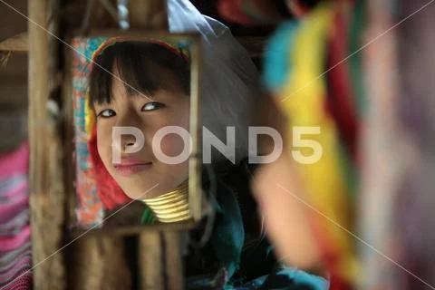 ASIA THAILAND CHIANG MAI WOMEN LONGNECK Stock Photos