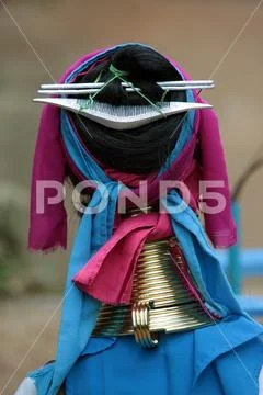 ASIA THAILAND CHIANG MAI WOMEN LONGNECK Stock Photos