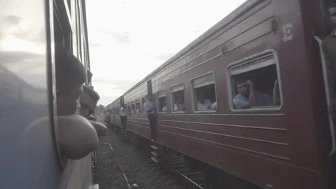 Asia trains Stock Footage 82315474