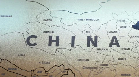 Asia On World Map 11 Stock Footage 56465057