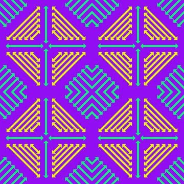 Asian airrow geometric pattern Stock Illustration