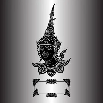Asian Angel Face Stock Illustration