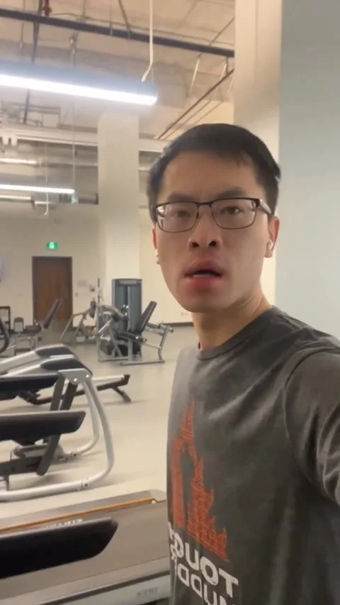 Asian Athletic Workout Breathing #22 Stock Footage 267932147