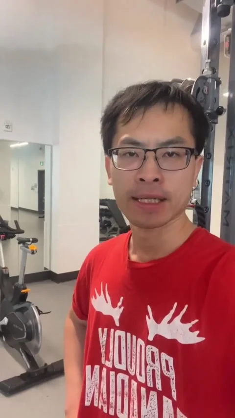 Asian Athletic Workout Breathing #25 Stock Footage 267932150