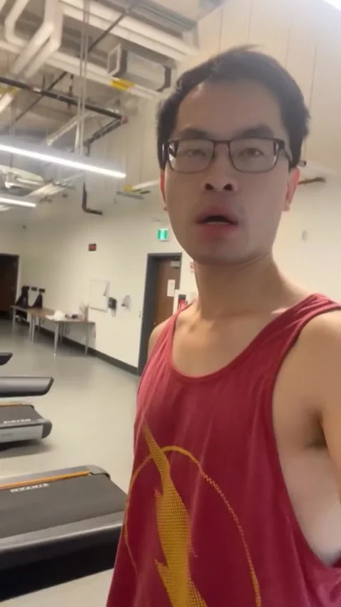Asian Athletic Workout Breathing #26 Stock Footage 267932151