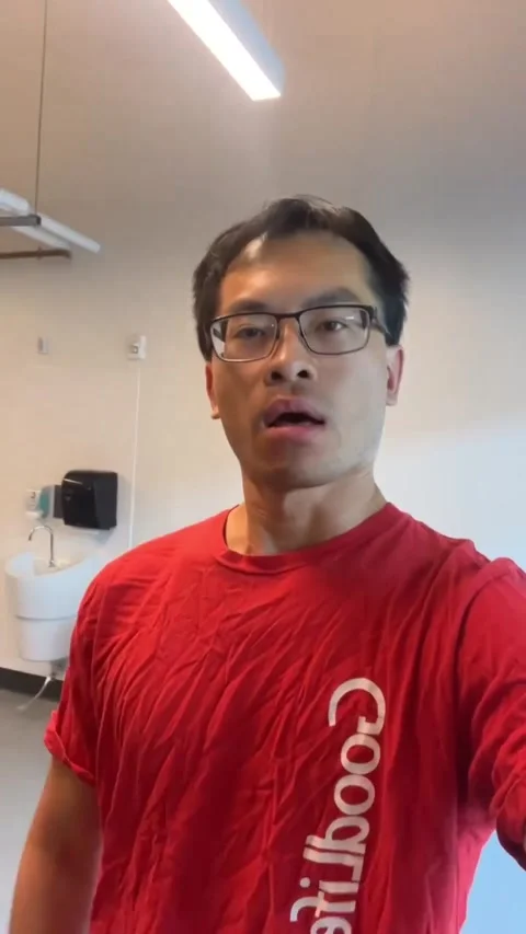 Asian Athletic Workout Breathing #63 Stock Footage 267932190
