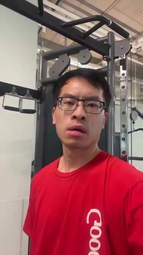 Asian Athletic Workout Breathing #65 Stock Footage 267932192