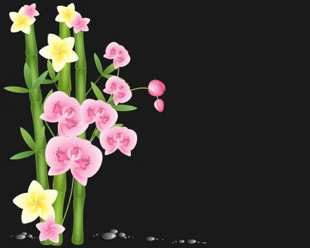 Asian background Illustrazione stock