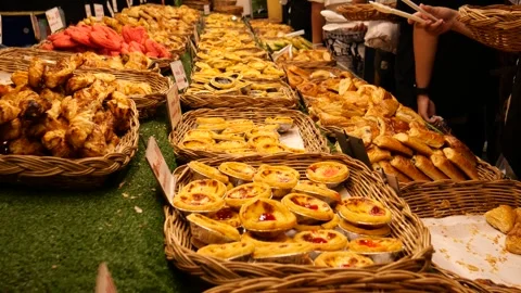Asian Bakery stall Stock Footage 255824582