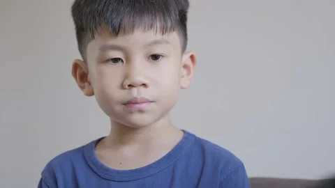 Asian boy with hyperactive kid syndrome or ADHD. Stock Footage 165583399