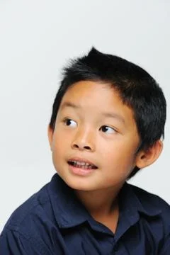 Asian boy looking cute Stock Photos