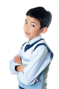 Asian Boy Posing Stock Photos